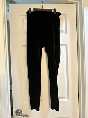 SPANX Black Velvet High-Rise Leggings